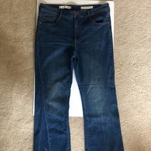 Pilcro (Anthropologie) High Rise Crop Flare